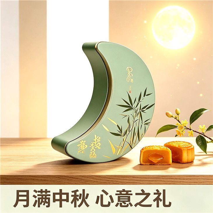 月亮月饼铁盒