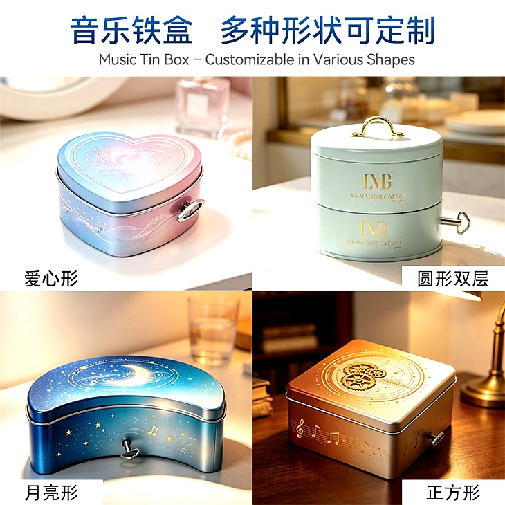 手摇音乐铁盒定制