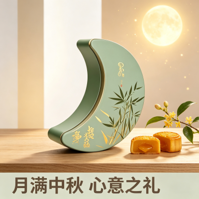 月亮月饼铁盒